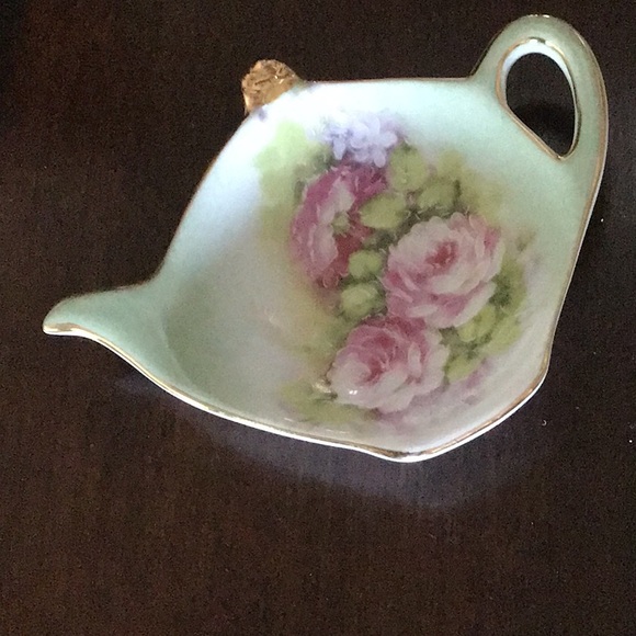 Victoria’s Garden Other - Victoria’s Garden Pink & Green Tea Bag Holder!